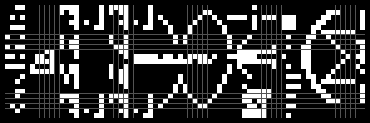 Arecibo Message (binary blocks)